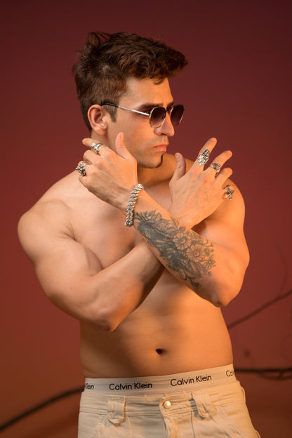 Sharp Cuban bracelet