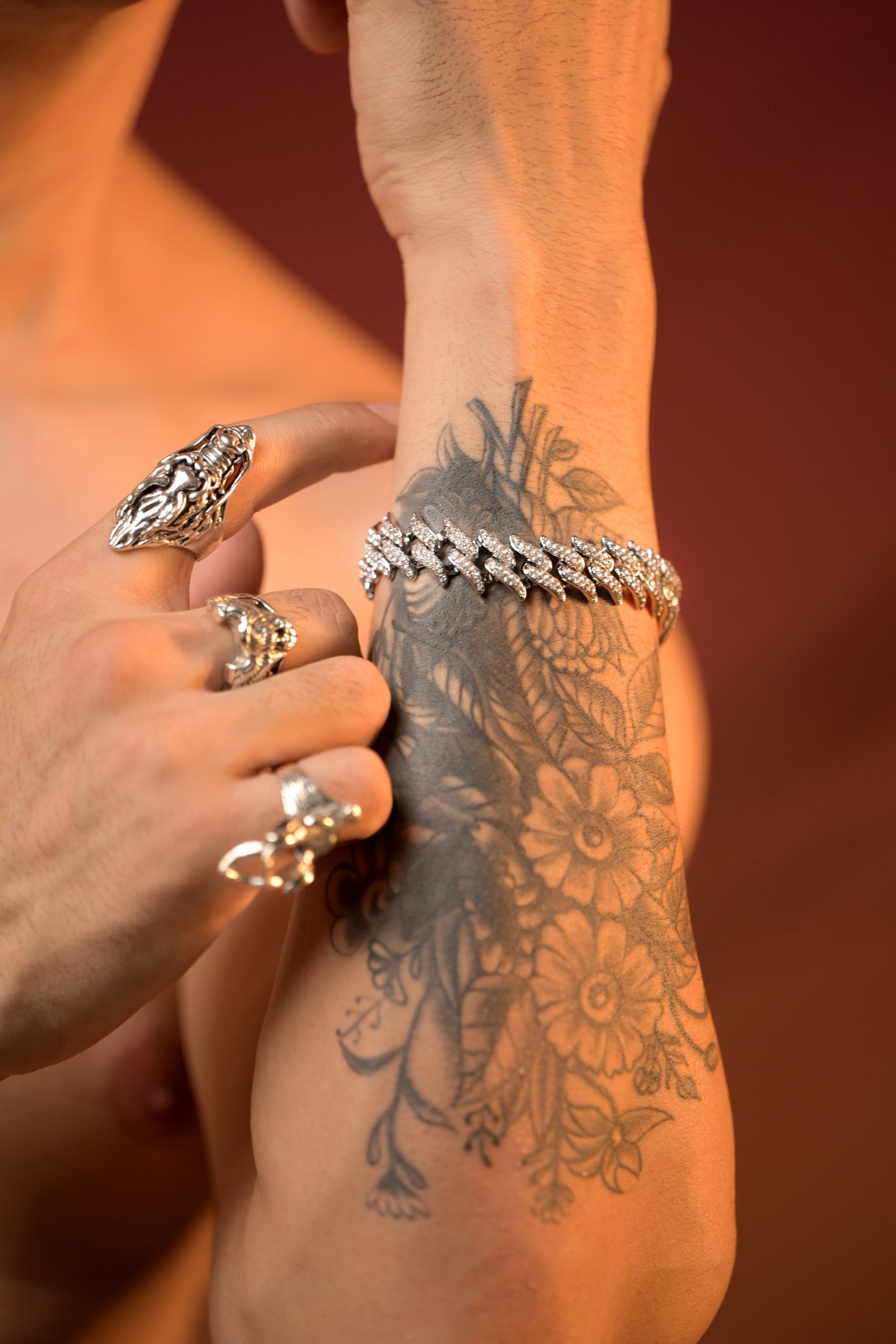 Sharp Cuban bracelet