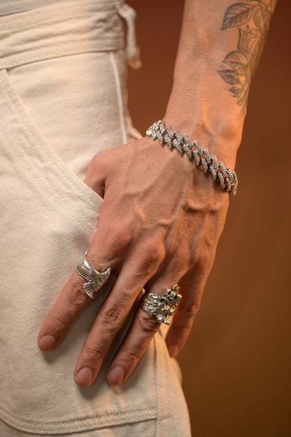 Sharp Cuban bracelet